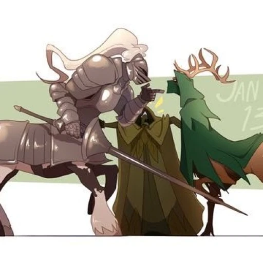 different trio - centaurs and a hunter?