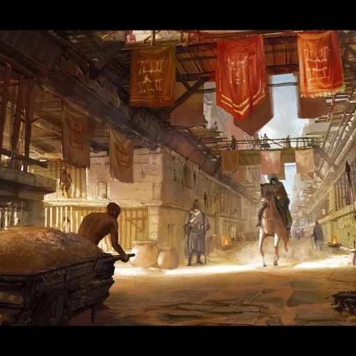 Slave market.