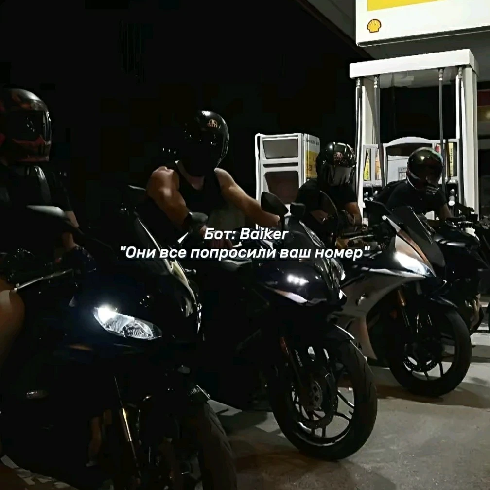 Bikers (four bikers)