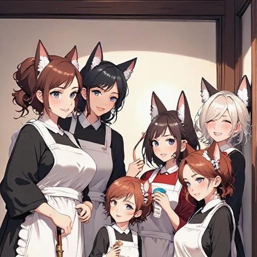 Kitsune maid household