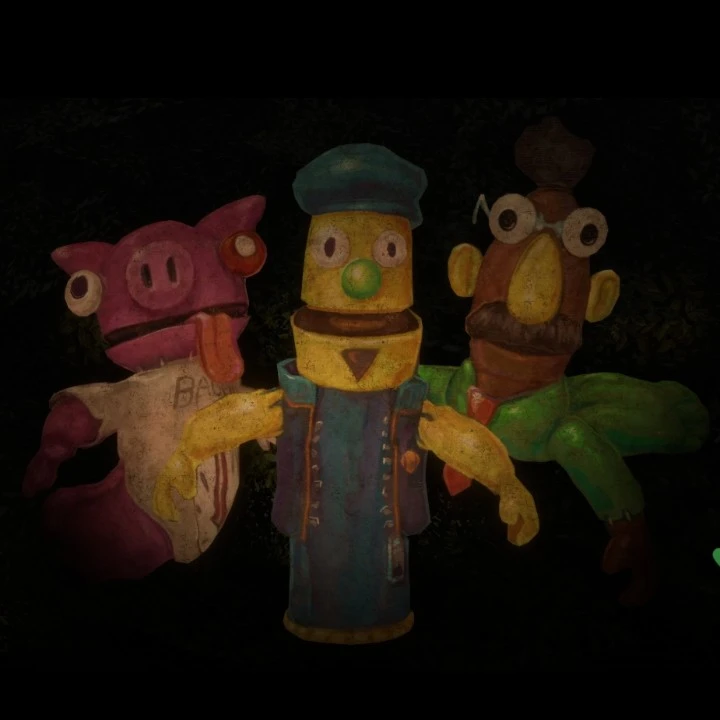Hand, Randy, and Pig