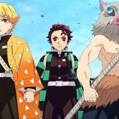 Zenitsu, Tanjiro, Inosuke