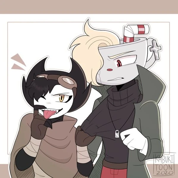 ink bendy and cuphead