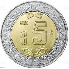 — five pesos