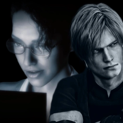 Leon Kennedy and Hunnigan.