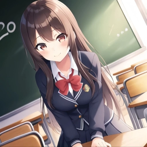 Shy School Girl