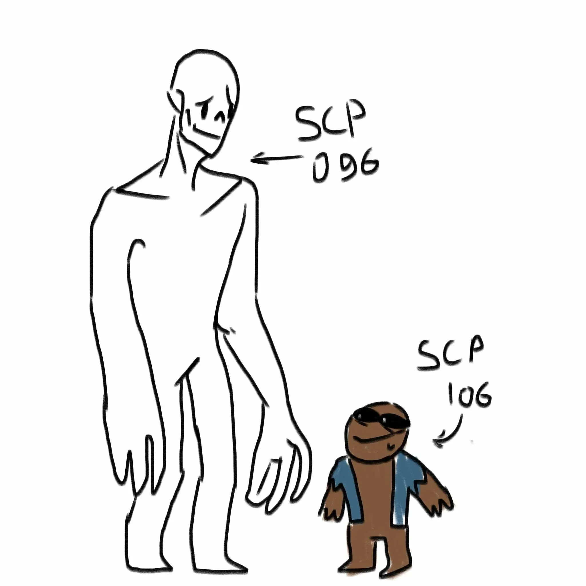 scp 096 and scp 106.