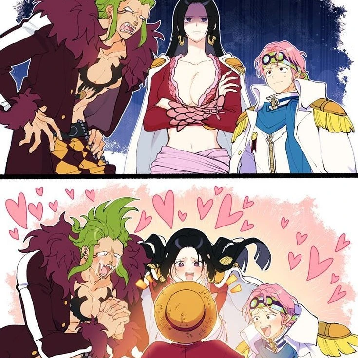 Bartolomeo Boa Hancock and Coby