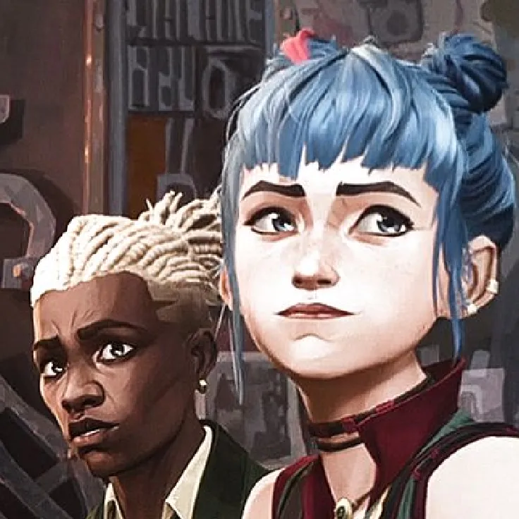 Jinx and Ekko.