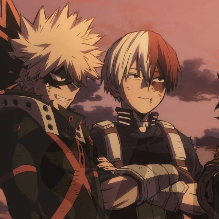 Katsuki Bakugo and Shoto Todoroki