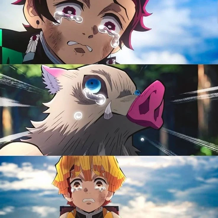 Tanjiro, Inosuke, Zenitsu