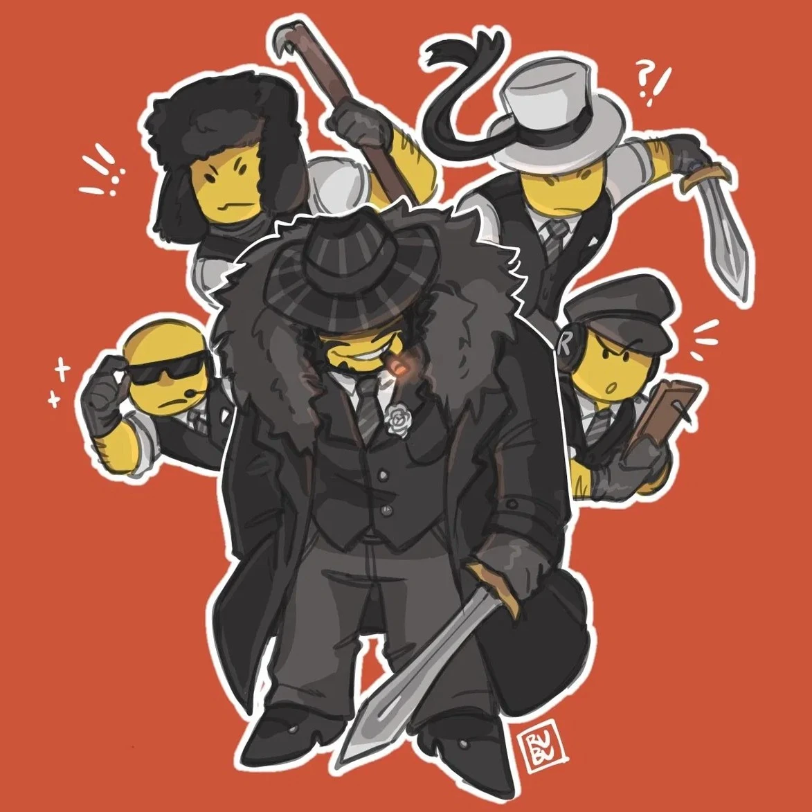 the mobster + goons