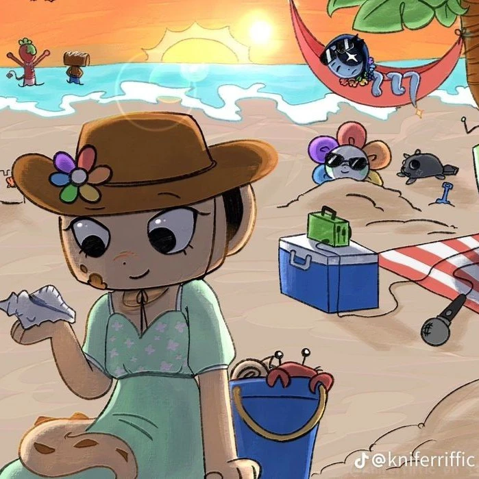 Dandy World on the beach!