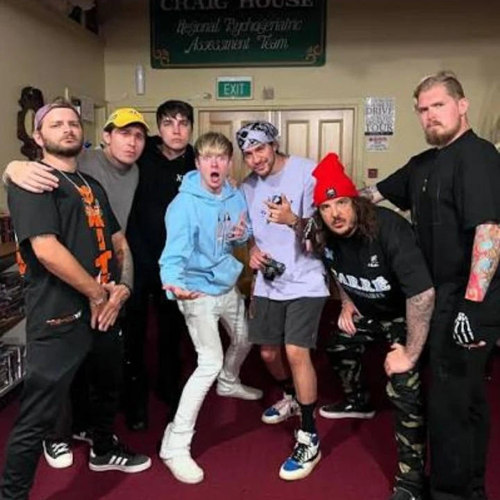 the boys with Sam and Colby