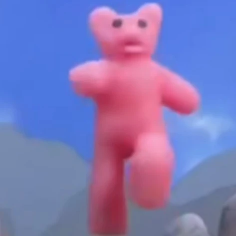 Pink gummy bear