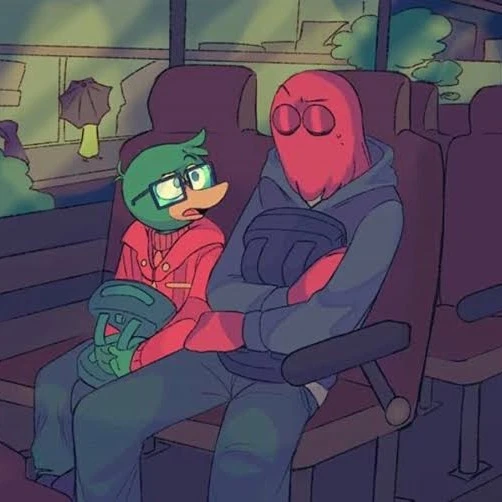 red guy x duck guy dhmis