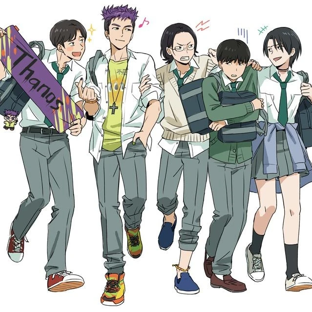Thanos team. School au