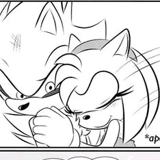 Metal Sonic and Amy.