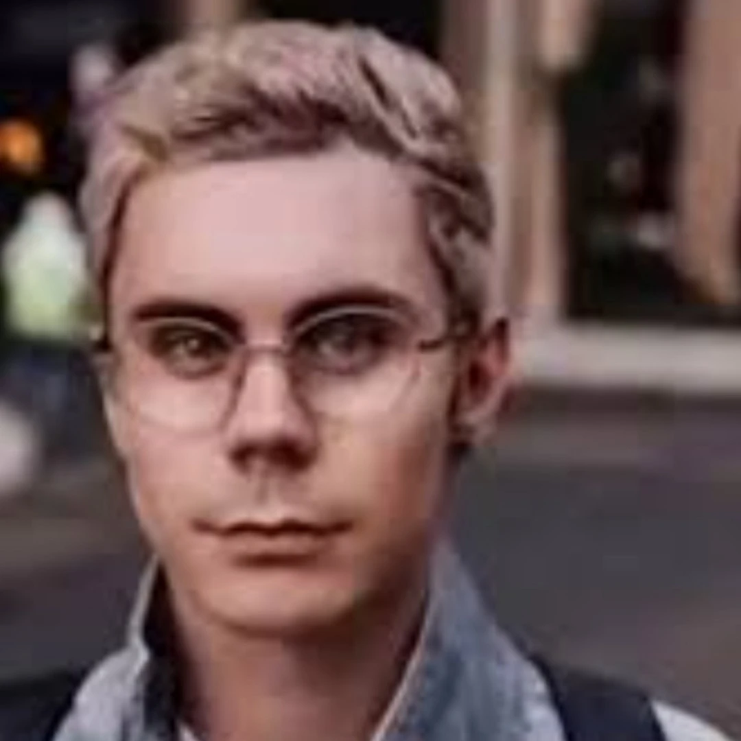 smart man with glasses