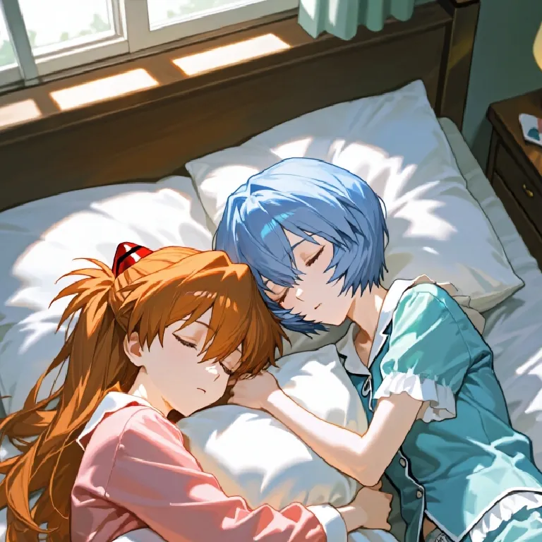 Rei and Asuka (Evangelion)