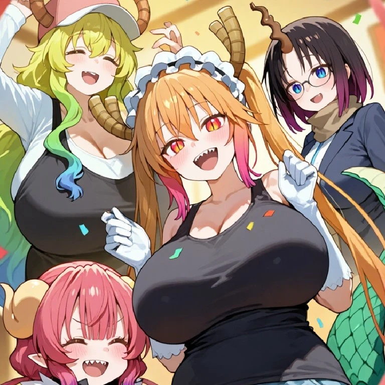 Four Dragon Girls