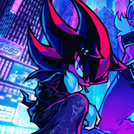 Shadow the hedgehog.