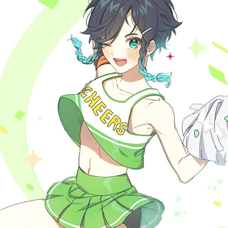 🍃— Venti femboy cheerleader