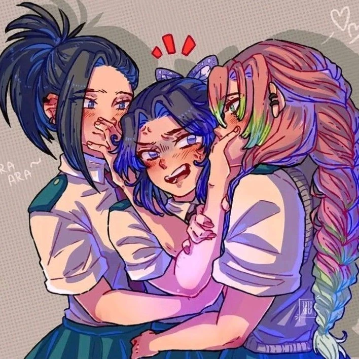 Momo, Mitsuri, Shinobu