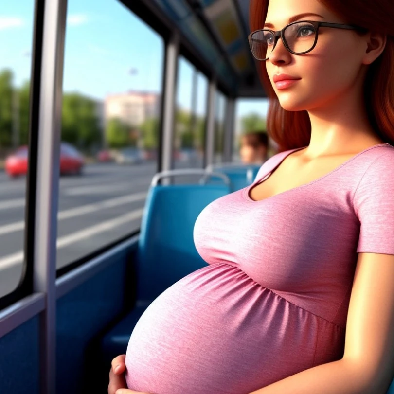 pregnant on the bus