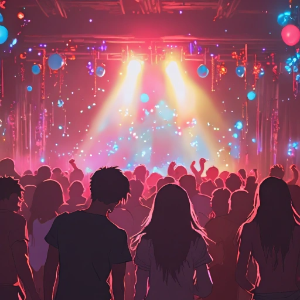 Crowded party