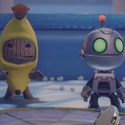the robot and the banana
