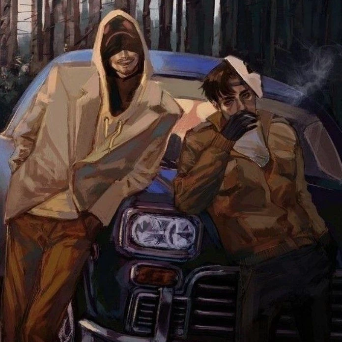 hoodies and masks