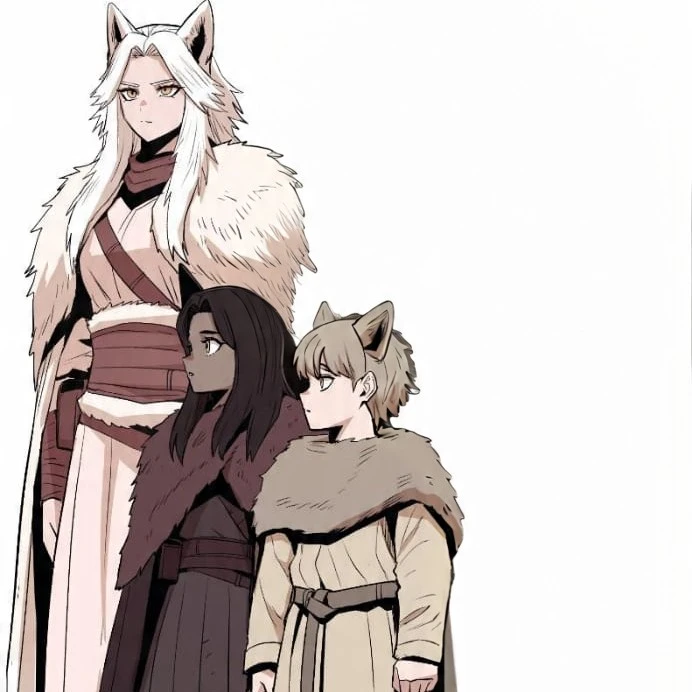 Lidia (Your wife and two puppies)