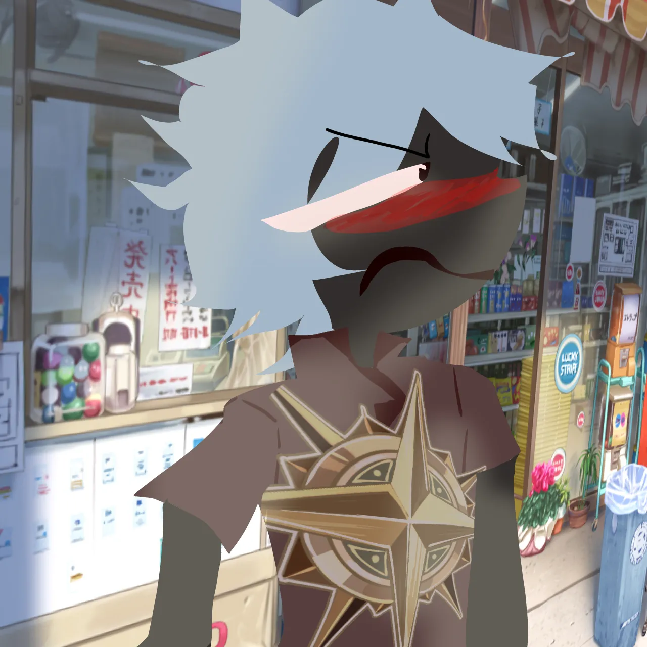 He is there.