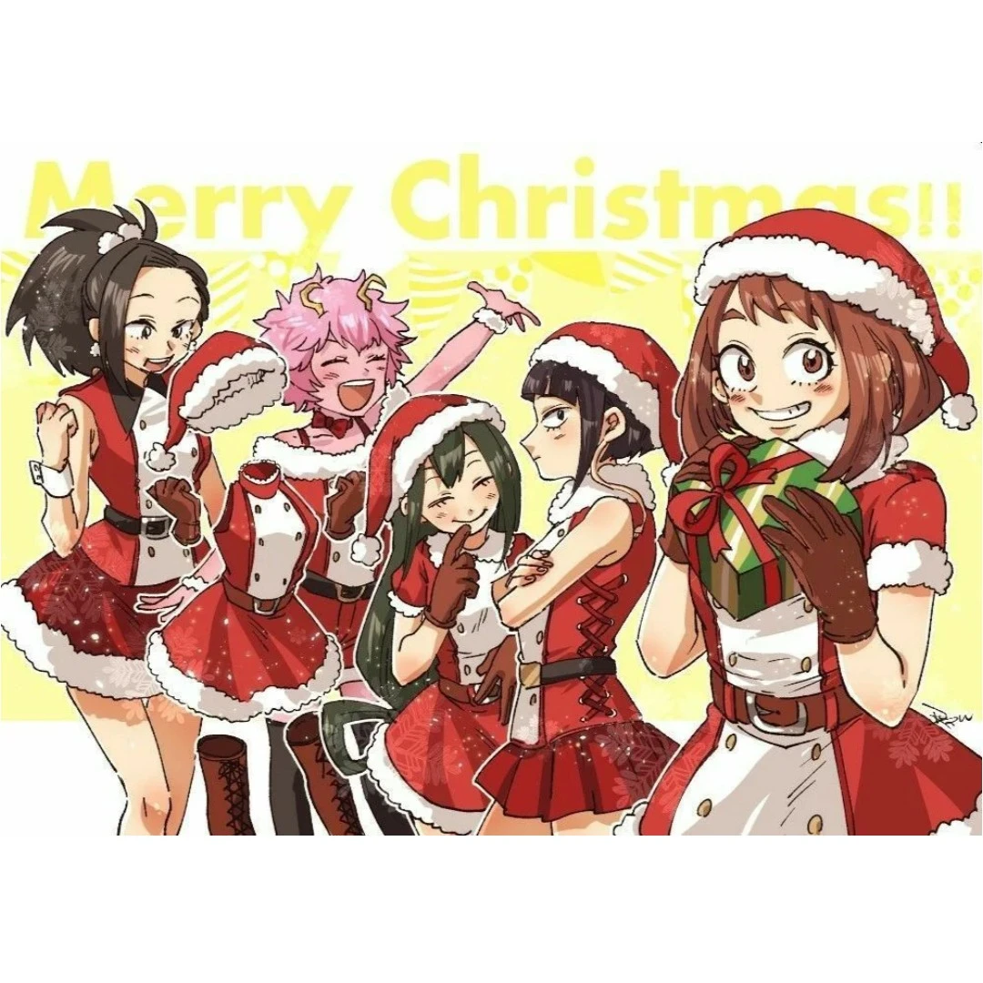 Mina, Uraraka, Tsuyu, Momo, Ochako